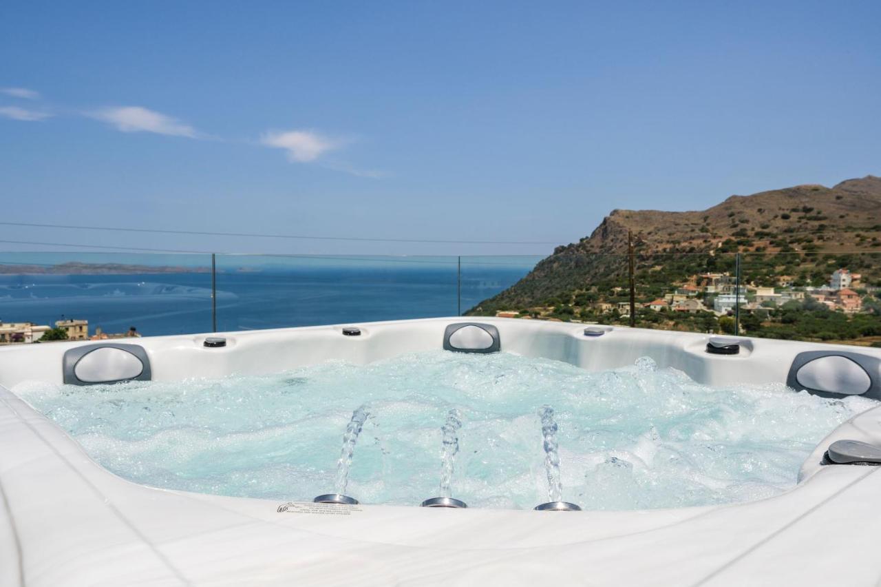 Villa Ekphrasis With Sea View And Jacuzzi Ravdhoúkha 외부 사진