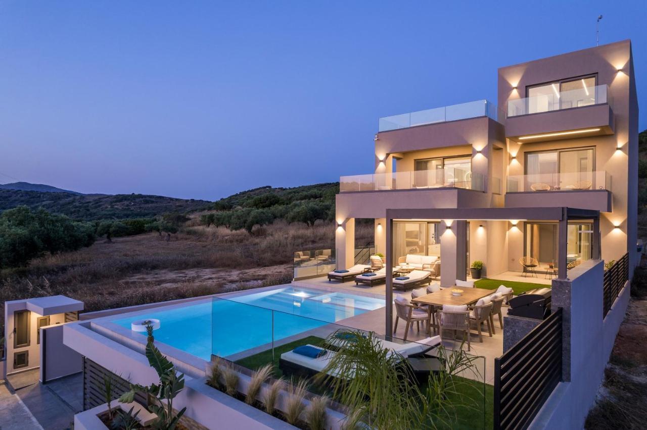 Villa Ekphrasis With Sea View And Jacuzzi Ravdhoúkha 외부 사진