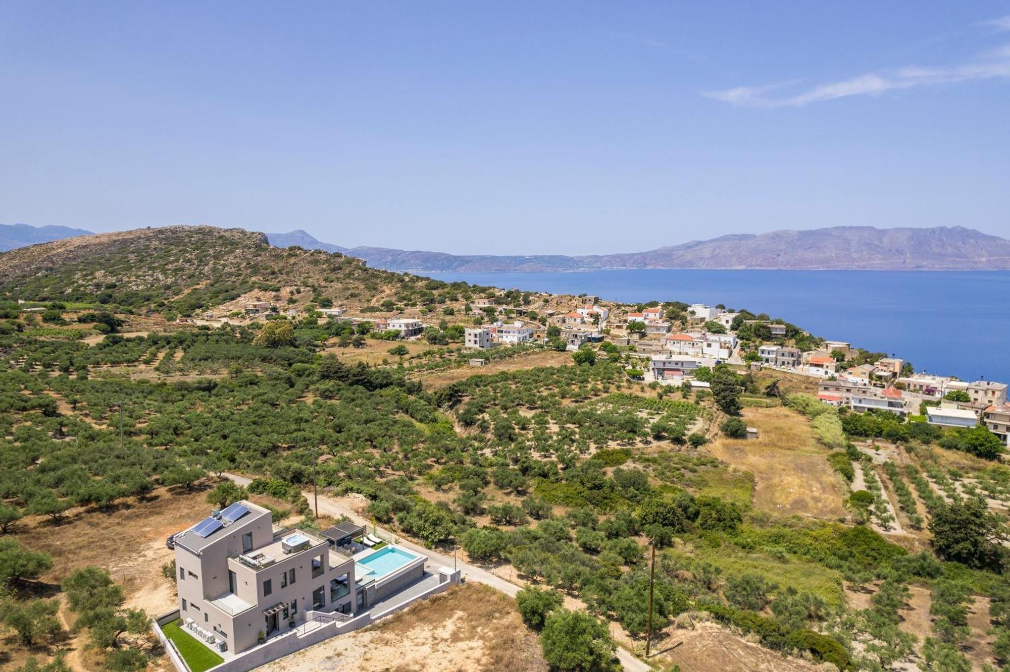 Villa Ekphrasis With Sea View And Jacuzzi Ravdhoúkha 외부 사진